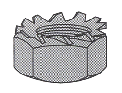 SCREWS - NUTS & WASH - NUTS - LOCK - KEP<br><font size= 3><b>3/8-16 K-Lock Nut (100)